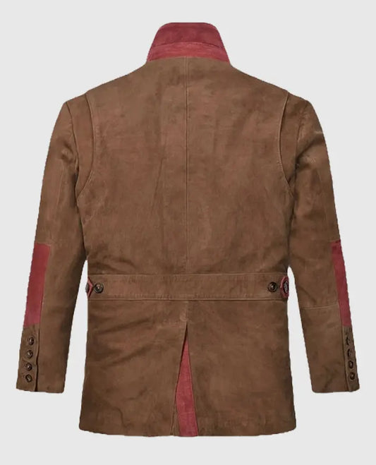 Men's Hickory Safari Suede Leather Blazer