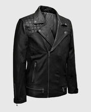 Men's Black Biker Ironwood Leather Jacket