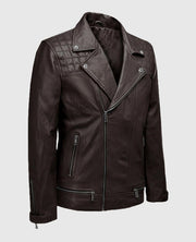 Men's Brown Ironwood Biker Leather Jacket
