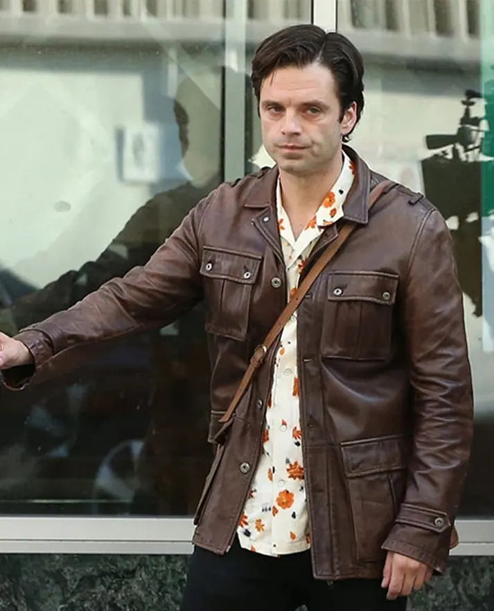 Sebastian Stan A Different Man Leather Jacket