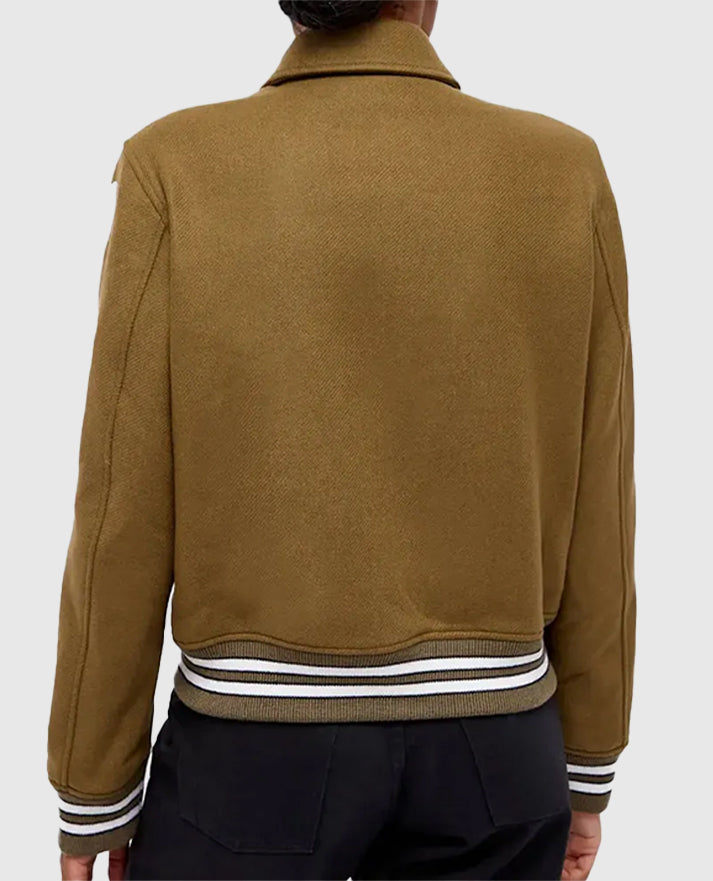 Amiri Bones Letterman Wool Jacket