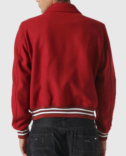 Amiri Bones Letterman Wool Jacket