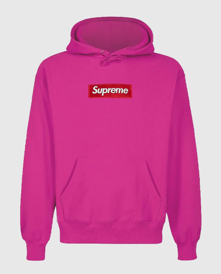 Supreme Box Logo Pink Hoodie Supreme Box Logo Pink Hoodie