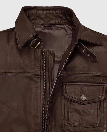 Men's Retro Brown Leather Jacket