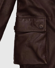 Thick Goat Brown Washed and Wax Tom Hardy Trench Coat