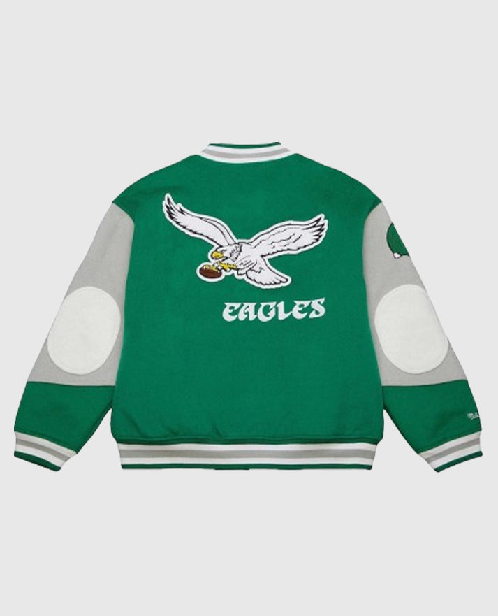 90s Eagles Letterman Jacket
