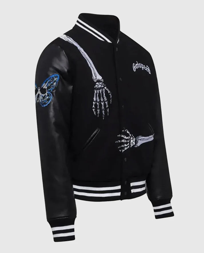 Godspeed Skull Rod Halloween Bomber Jacket