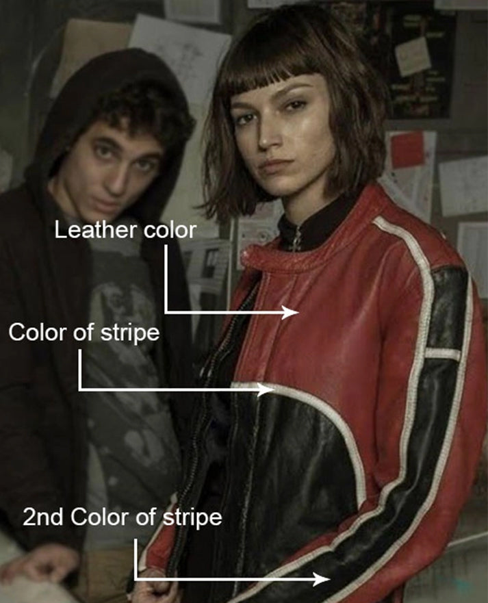 Ursula Corbero Money Heist Leather Jacket