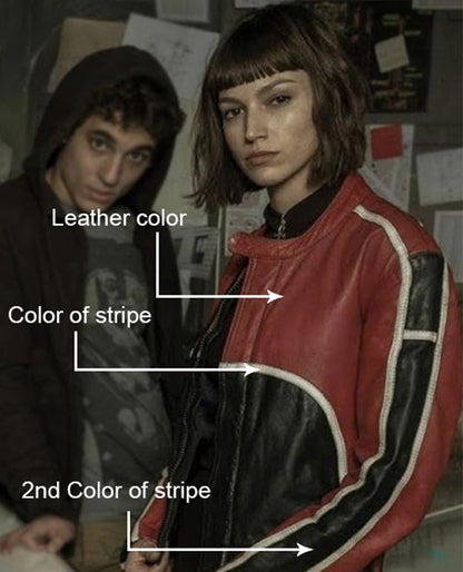 Ursula Corbero Money Heist Leather Jacket
