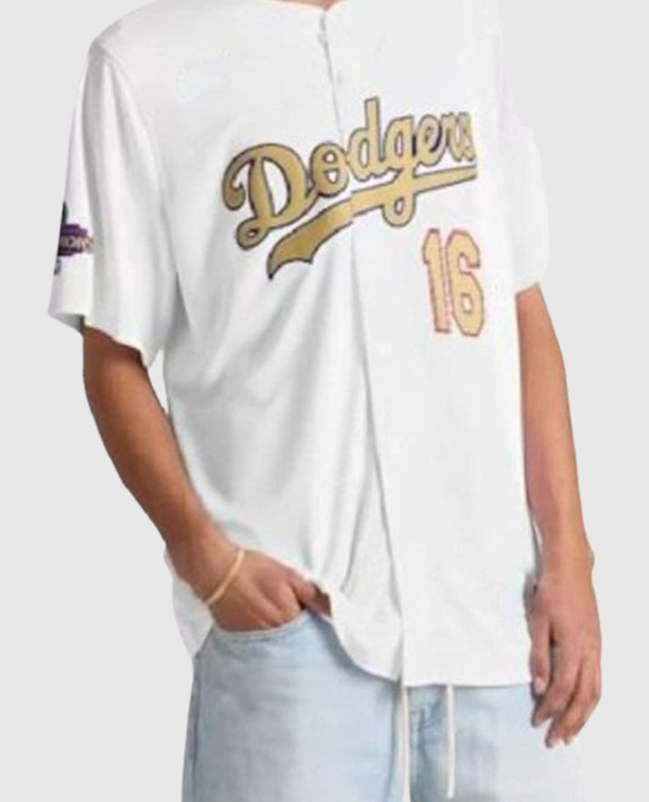 Los Angeles Dodgers 2025 White & Gold Jersey