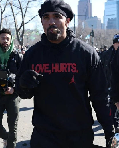 Jalen Hurts Love Hurts Black Hoodie