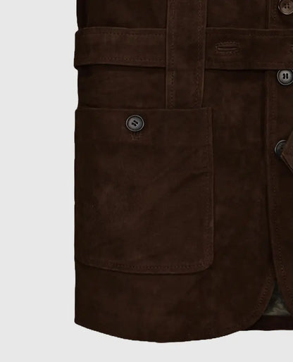 Men's Suede Safari Dune Leather Blazer