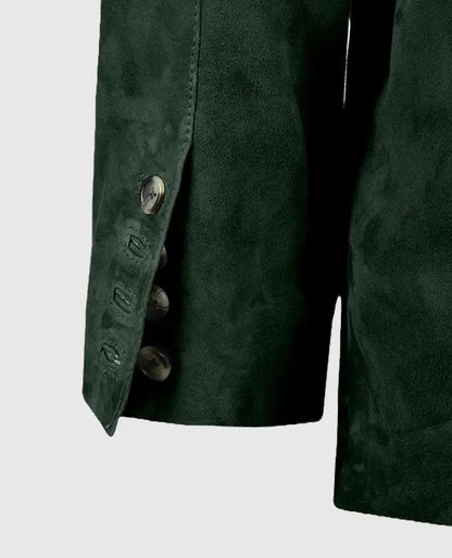 Men's Forest Safari Suede Leather Blazer