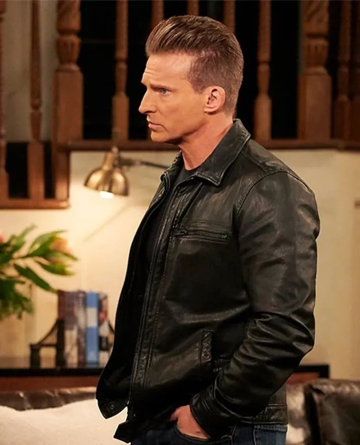 Steve Burton General Hospital Leather Jacket