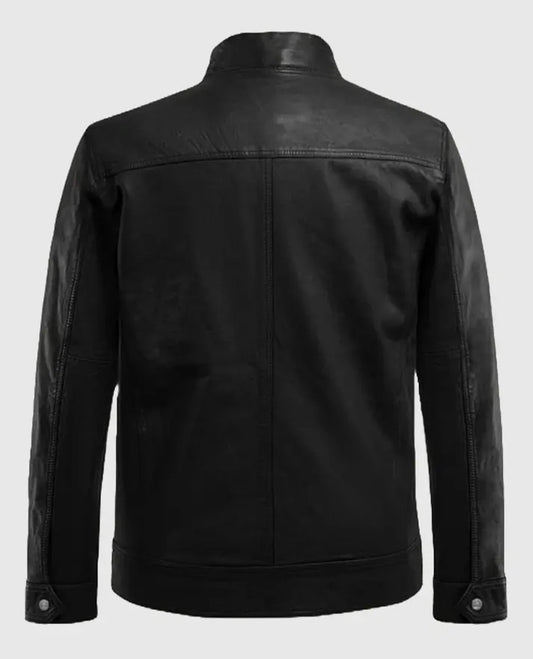 Men's Black Thunder Storm Biker Leather Jacket