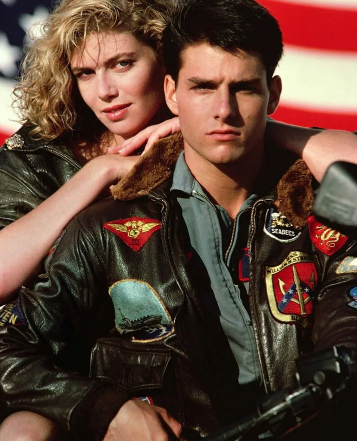 Top Gun Tom Cruise Bomber Leather Jacket