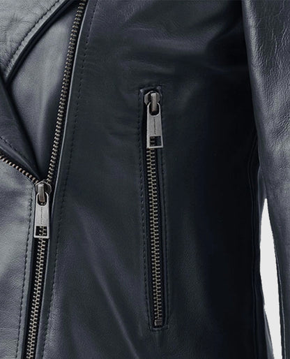 Women's Black Leather Jacket
