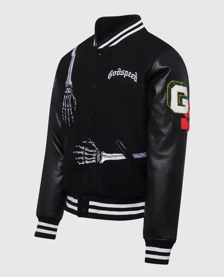 Godspeed Skull Rod Halloween Bomber Jacket