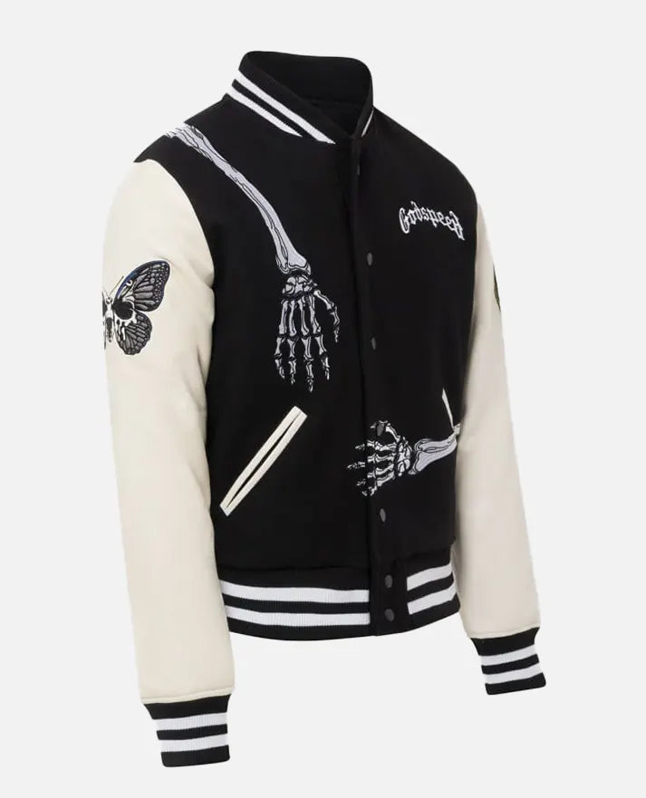 Godspeed Skull Rod Halloween Bomber Jacket