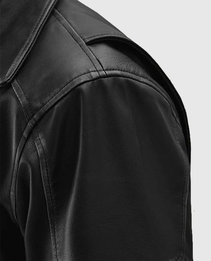 Street Style Biker Leather Jacket For Men