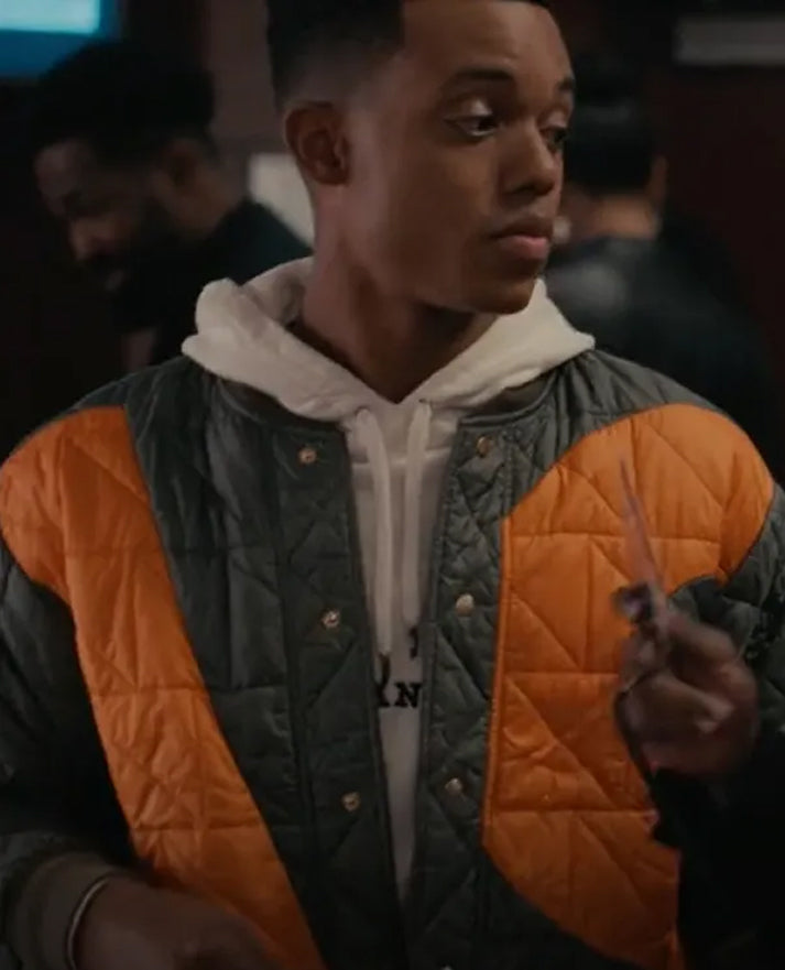 Jabari Banks Bel-Air 2022 quilted jacket