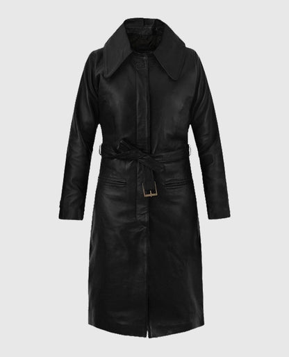 Katherine Waterston Fantastic Beasts Leather Long Coat