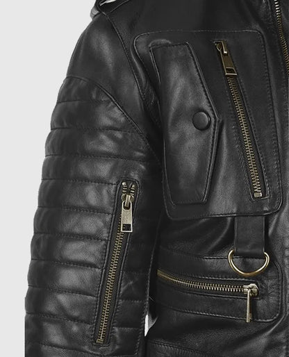 Men's Classic Black Leather Jacket
