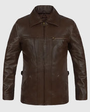 Leonardo DiCaprio Inception Brown Leather Jacket