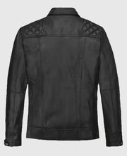 Patrick J Adams Black Leather Jacket
