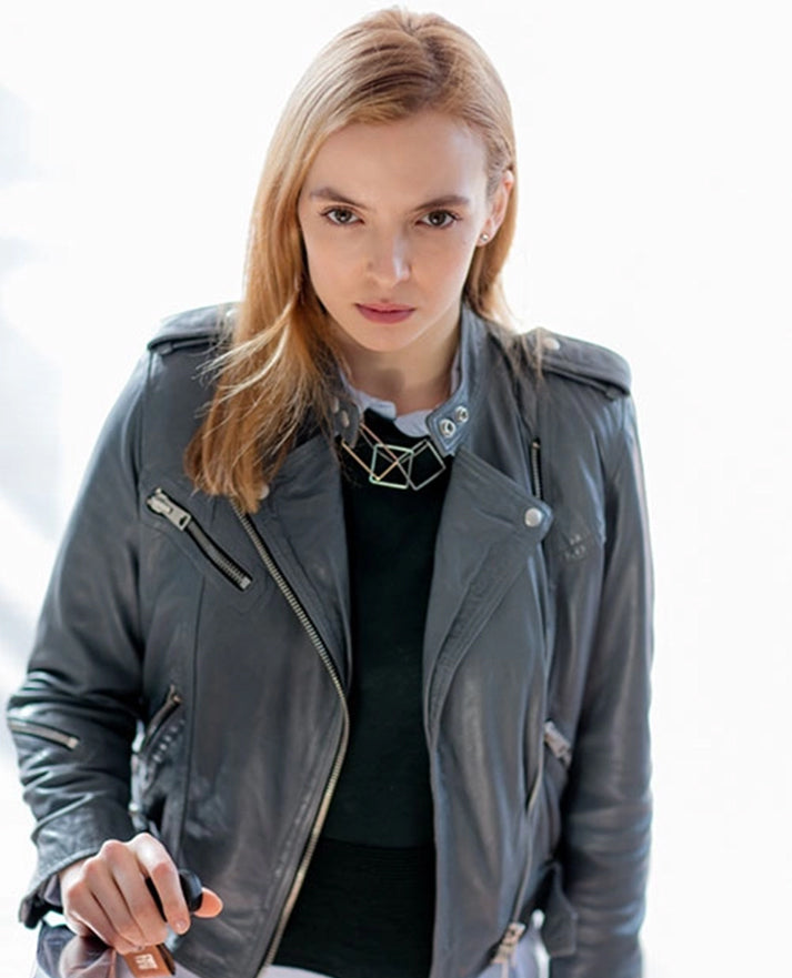 Jodie Comer Doctor Foster Leather Jacket
