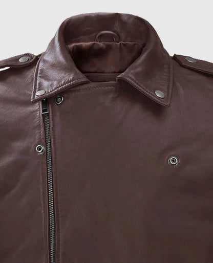 Men's Rutland Riding Leather Burgundy Jacket