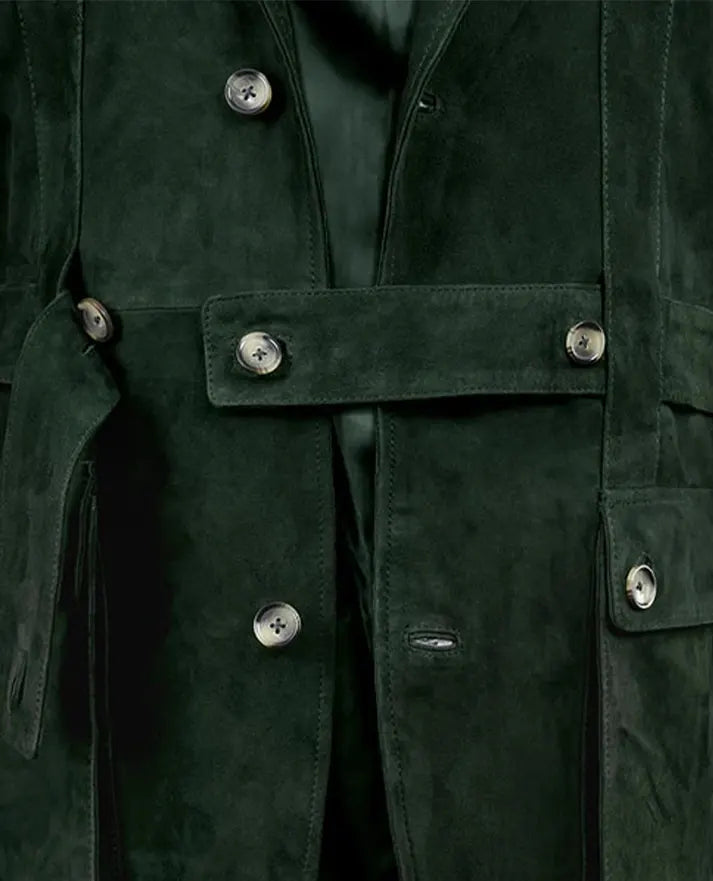 Men's Forest Safari Suede Leather Blazer