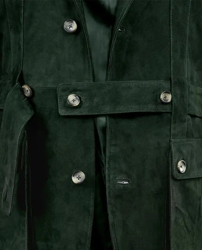 Men's Forest Safari Suede Leather Blazer