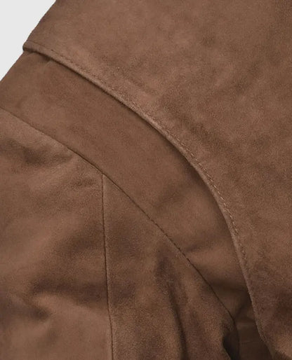 Men's Hickory Safari Suede Leather Blazer