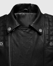 Men's Black Biker Ironwood Leather Jacket