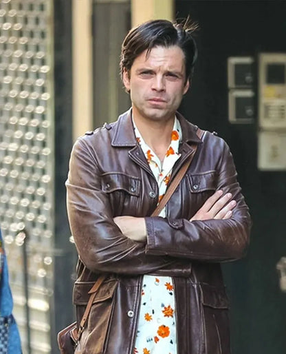 Sebastian Stan A Different Man Leather Jacket