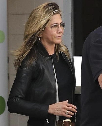Jennifer Aniston Black Leather Jacket