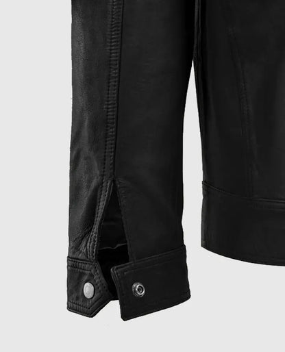 Men's Black Thunder Storm Biker Leather Jacket