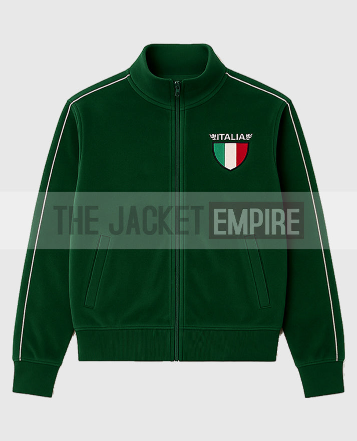 Jason Kelce Italia Green Velour tracksuit