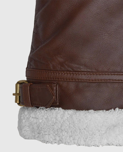 Men's B3 Aviator Spanish Brown Leather Jacket