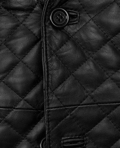 Men's Bocelli Quilted Leather Blazer