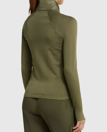 Women's Zella Hybrid Quilted Black Puffer Jacket