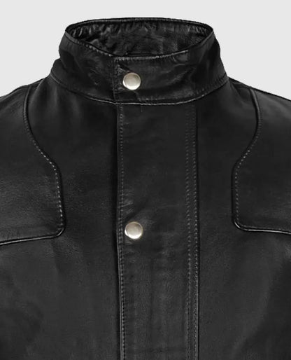 Men's Military Command Leather Jacket