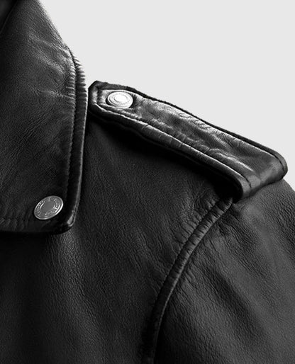 Men's Black Beast Biker Leather Jacket