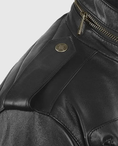 Men's Classic Black Leather Jacket