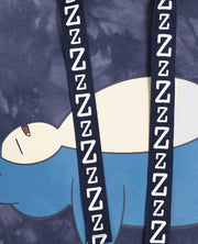 Snorlax Blue Mineral-Wash Pullover Hoodie