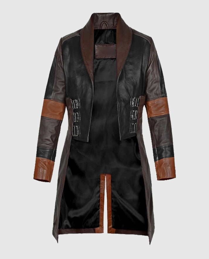 Zoe Saldana Guardians of the Galaxy Vol 2 Leather Coat