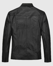 David Beckham Black Leather Jacket