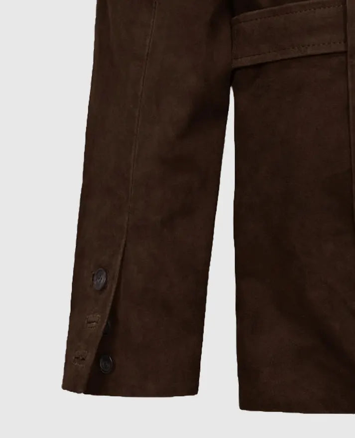 Men's Suede Safari Dune Leather Blazer