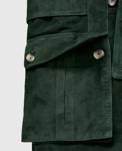 Men's Forest Safari Suede Leather Blazer